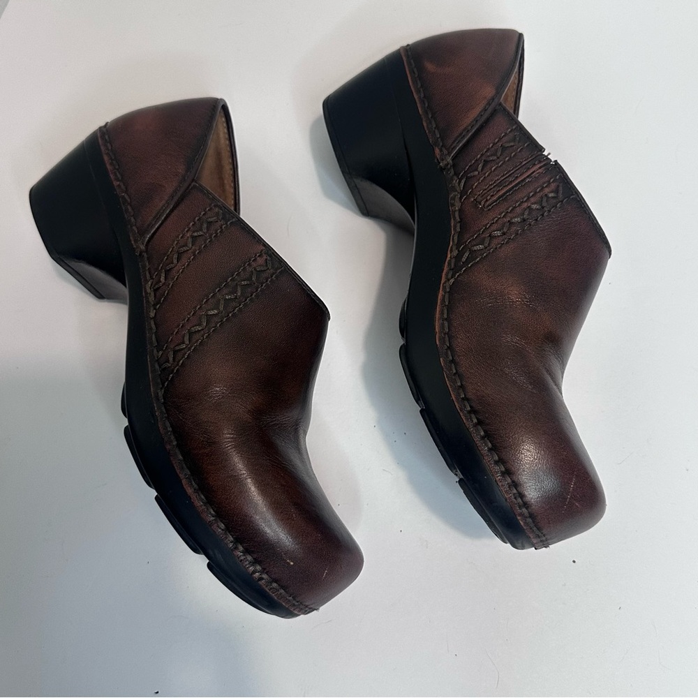 Dansko Clog women’s Dark Brown Slip-On size 37 Chunky